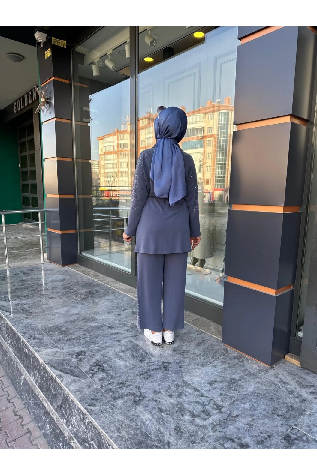 SOLİS-İKİLİ TAŞLI TAKIM İNDİGO