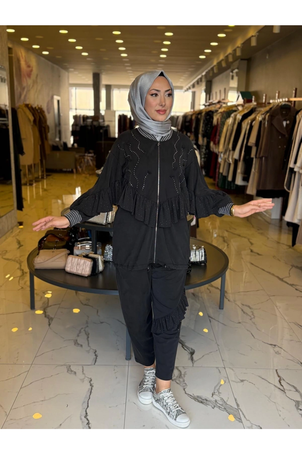 SOLİS-İKİLİ TENSEL TAKIM SİYAH