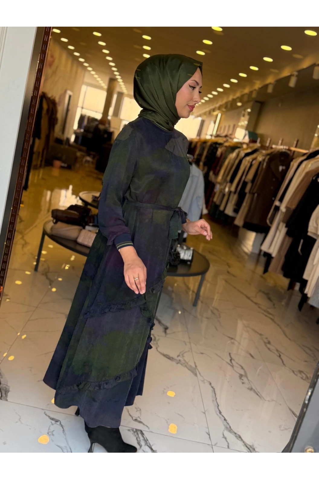 SOLİS-KUPRA ELBİSE MOR