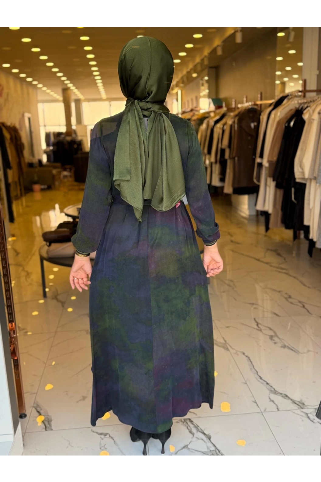 SOLİS-KUPRA ELBİSE MOR