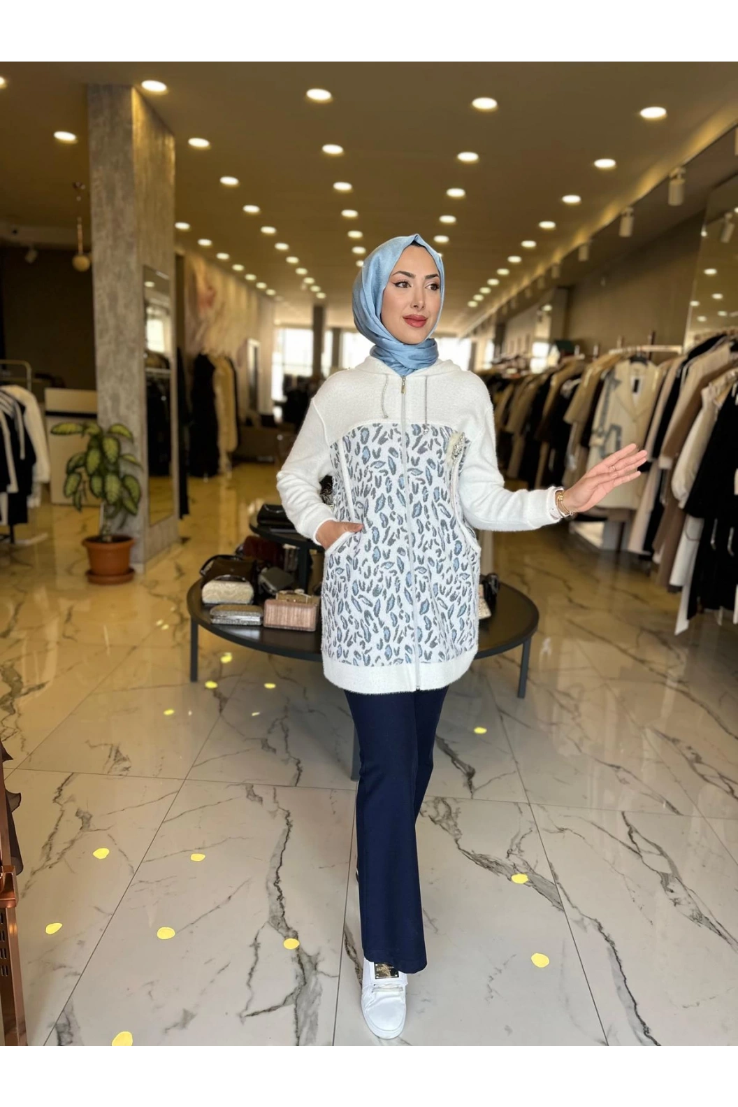 SOLİS-ÖRME KAP MAVİ