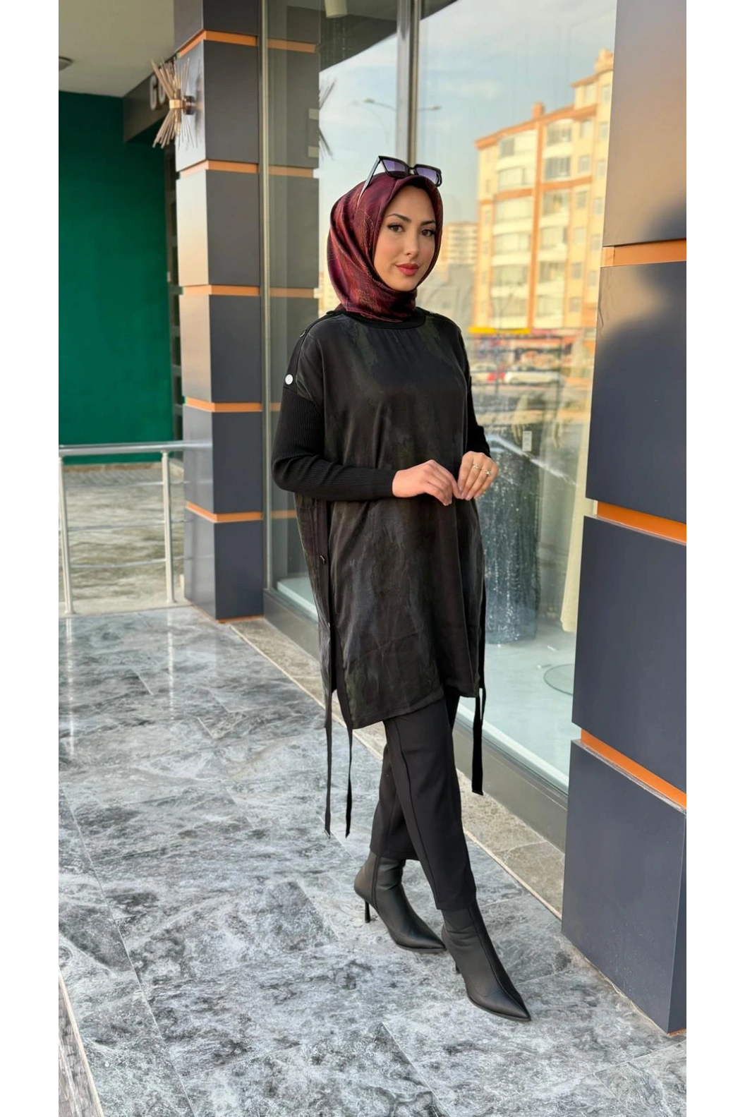 VİVO-KUPRA TUNİK SİYAH