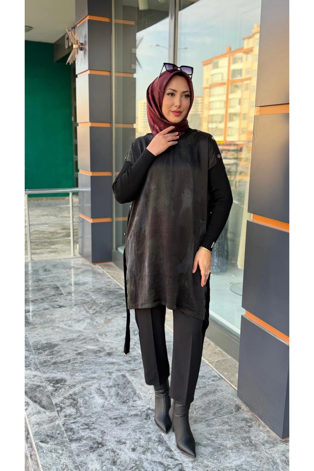 VİVO-KUPRA TUNİK SİYAH