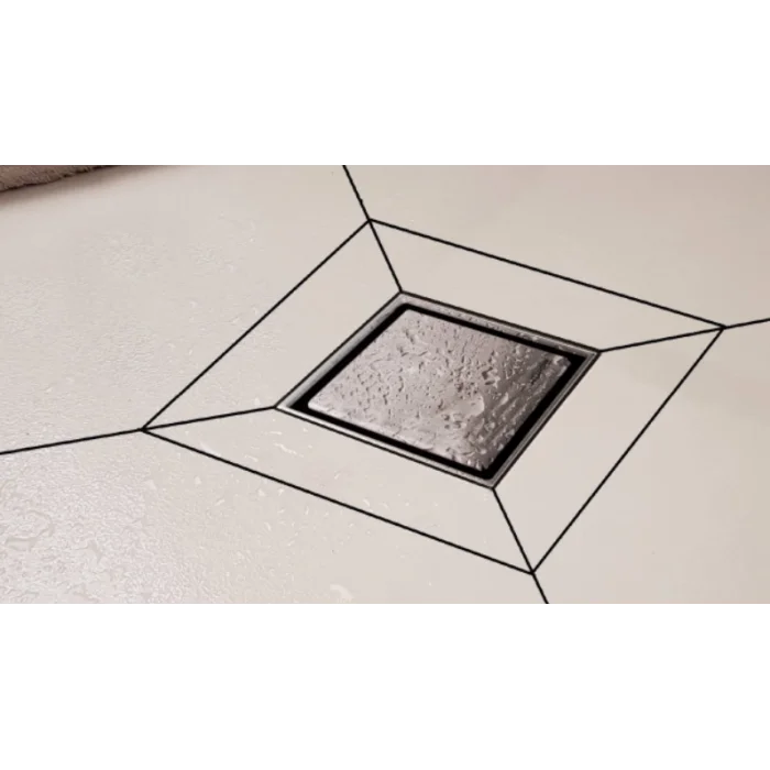 HÜPPE Master V Yalıtımlı Noktasal Su Gideri 10x10 Mat Yndn