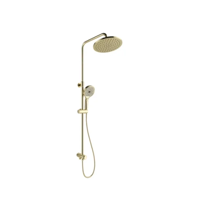 KALE Banyo Rain Yuvarlak Push Button Duş Barı Gold - 410200505500