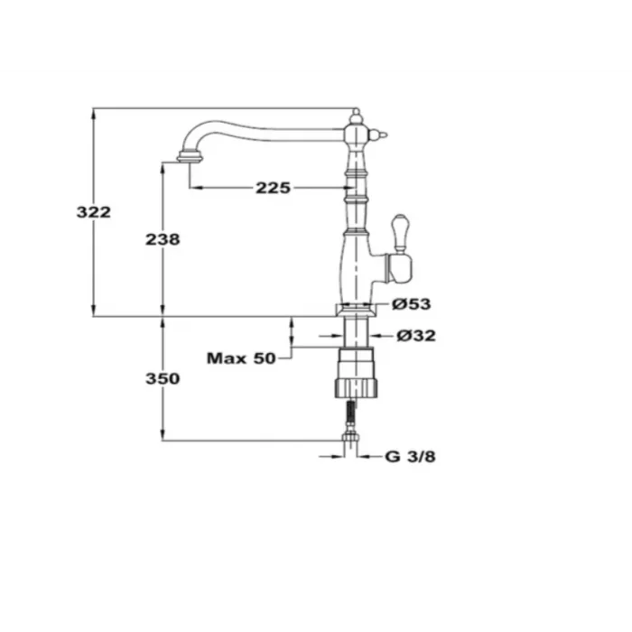 TEKA Retro Mutfak Bataryası Pirinç RT 915