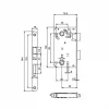 H50.05 SESSİZ KİLİT WC MAT SİYAH 50/18 MM