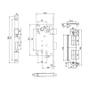 H50.05 SESSİZ KİLİT CB MAT SİYAH 50/18 MM