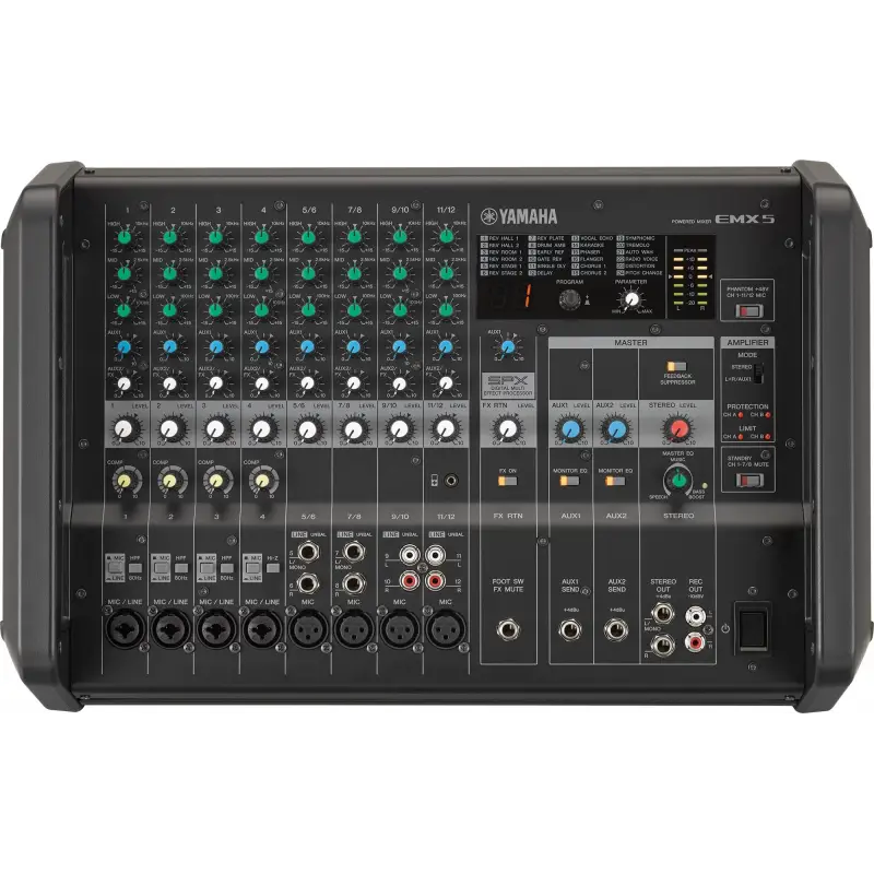 Yamaha EMX5 2x630W 12 Input Küp Powermixer
