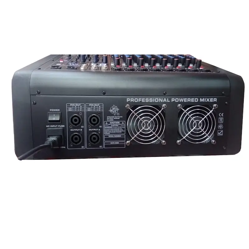 K.Meister PM8-PRO 2x650W-4 Ohm Powermixer Mp3 çalar, USB kayıt, Bluetooth