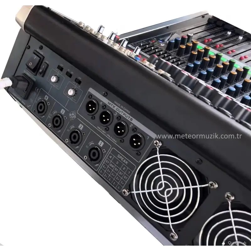 Woller WPX-164PRO 16-kanal Powermixer 4x1300W Çift-Efekt
