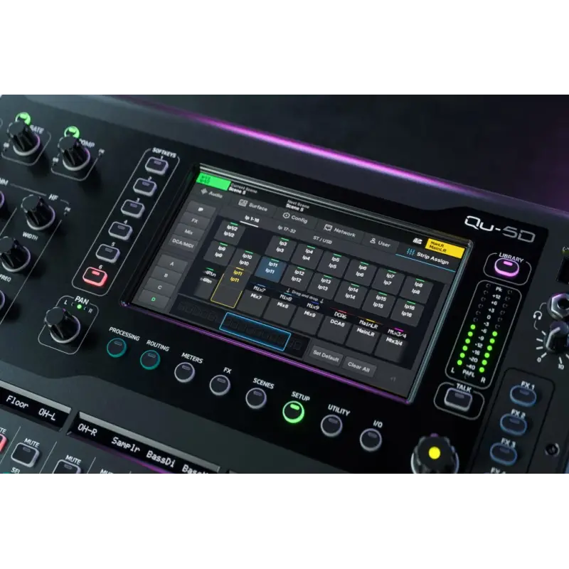Allen & Heath Qu-7D Dante | 32 Fader Dijital Mikser, 38in/24out 96kHz