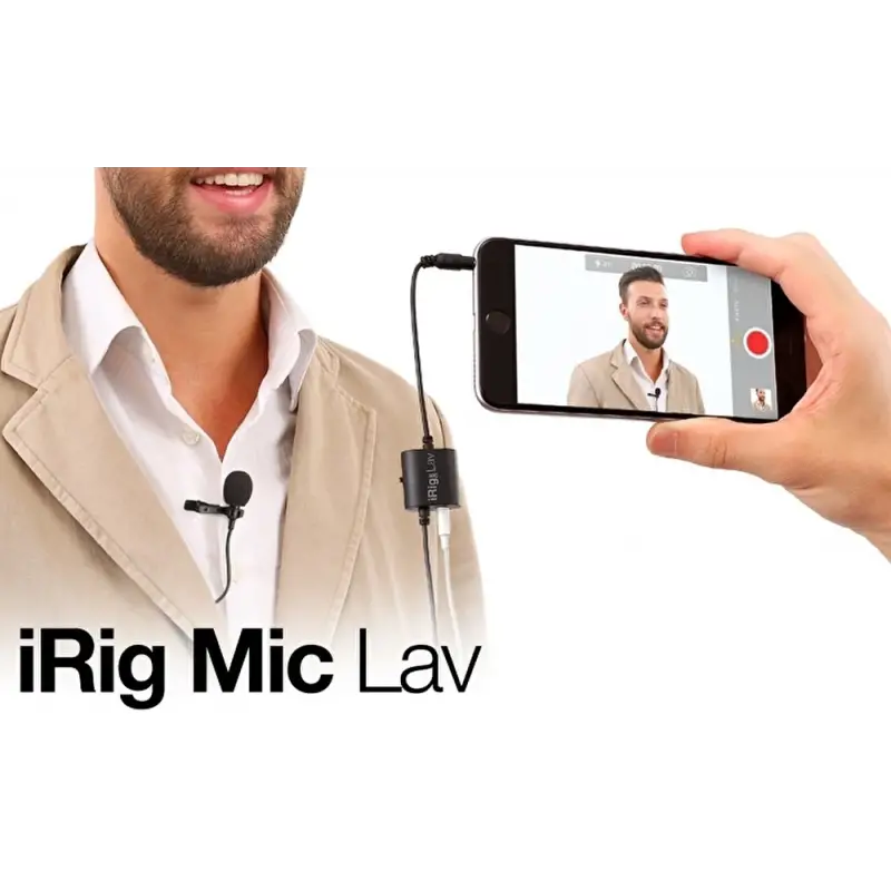 IK Multimedia iRig Mic Lav Lavalier / Lapel / Clip-On Mikrofon (iOS& Android)