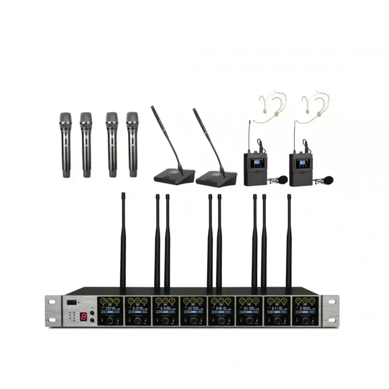 K.Meister UW-3800 8 Mikrofonlu Kablosuz Set (Kendi Setini Oluştur )