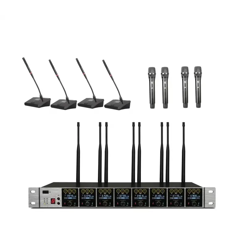 K.Meister UW-3800 8 Mikrofonlu Kablosuz Set (Kendi Setini Oluştur )