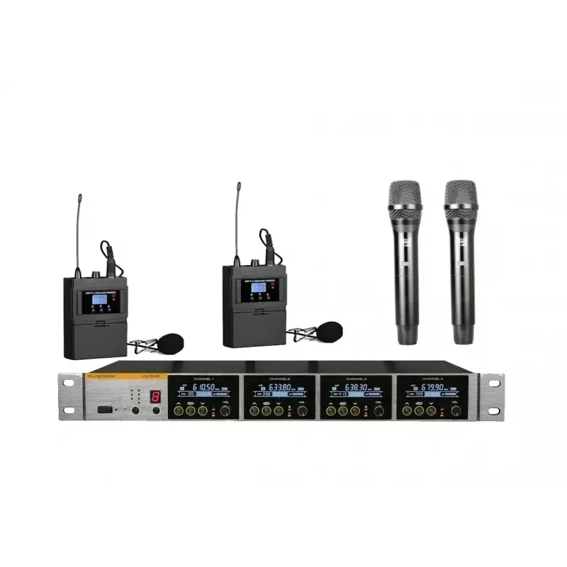 K.Meister UW-3400 BUNDLE 4 Mikrofonlu Kablosuz Mikrofon Seti