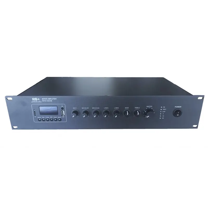 RS Audio DPA 100UB Mikser Amfi 60W/100V Bluetooth USB Radyo