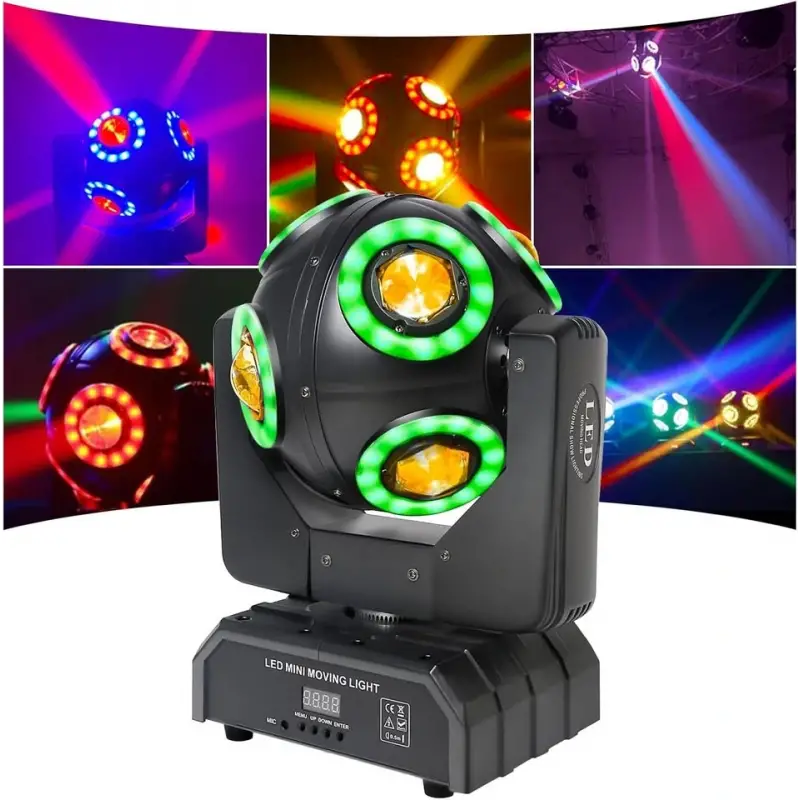 Magic CO82 Fantastik Efekt Işık, Led Beam Robot Işık + RGB Lazer (Disko, Club, Parti Işığı)