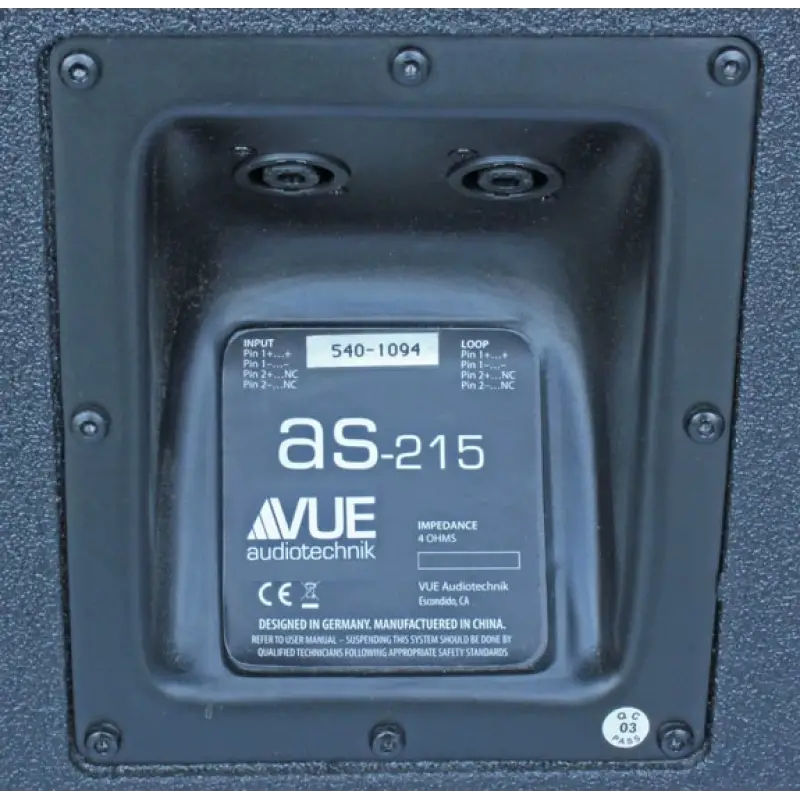 VUE audiotechnik as-215 2x15 Vented Subwoofer