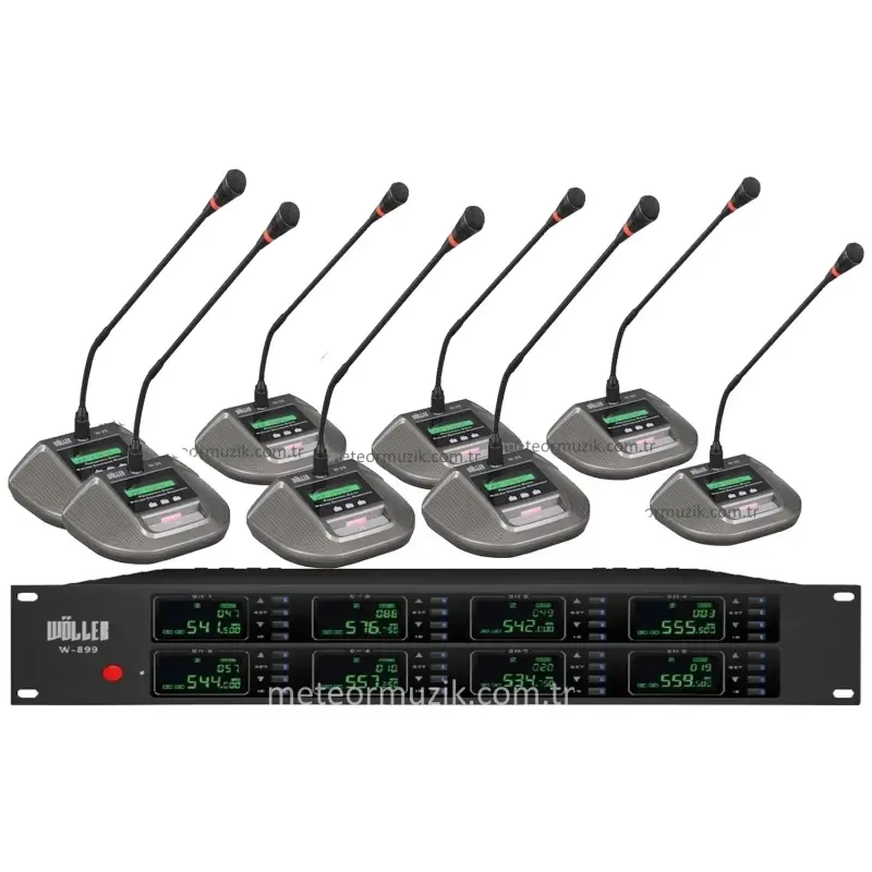 Wöller W-8000 BUNDLE 8 Mikrofonlu Kablosuz Set (Kendi Setini Oluştur )