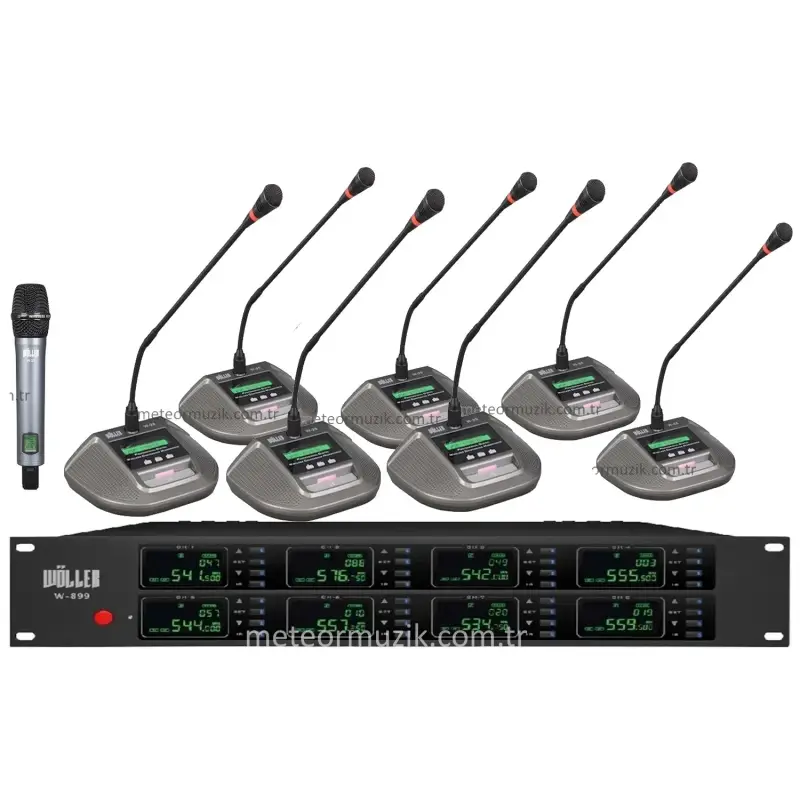 Wöller W-8000 BUNDLE 8 Mikrofonlu Kablosuz Set (Kendi Setini Oluştur )