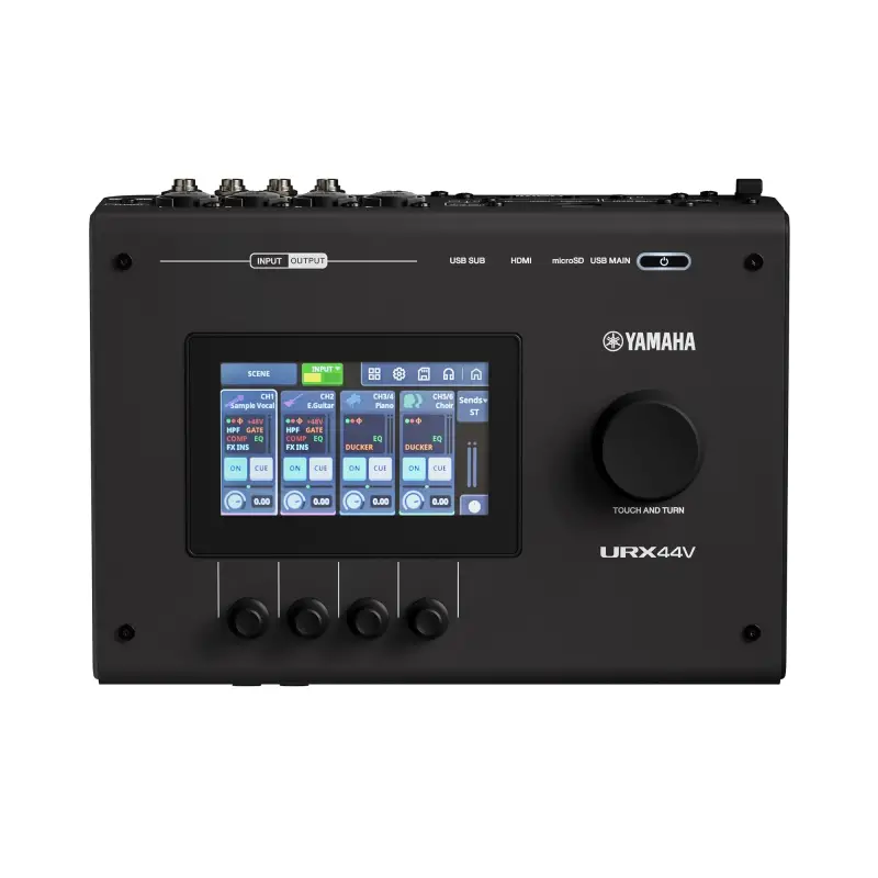 YAMAHA URX44V | 6 giriş/4 çıkışlı USB-C Ses Kartı ve Video Arayüzü