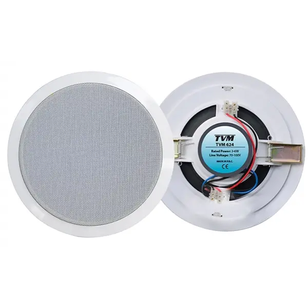 Tvm 624T 5 inç Tavan Hoparlörü, 3W-6W/100V