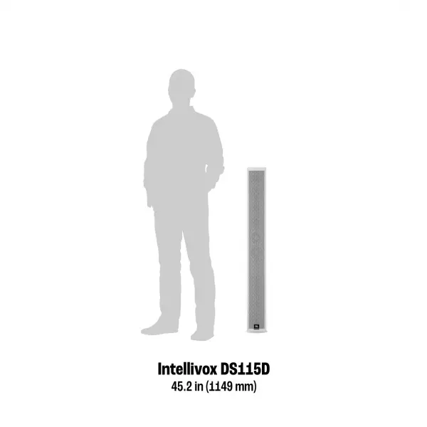 JBL Intellivox DS115D DSP/Dante Sütün Hoparlör 200W 6x4 inç 4 ohm-115 cm