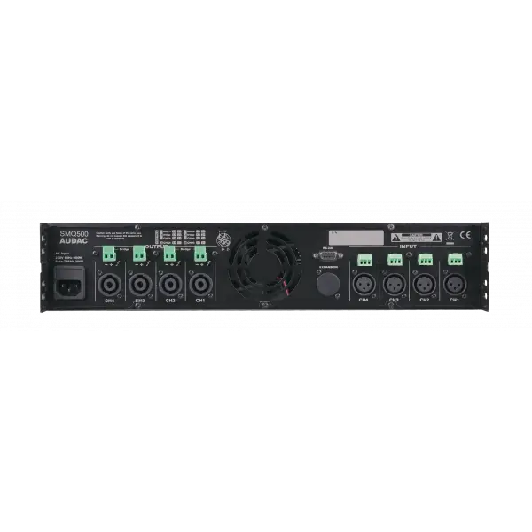 Audac SMQ500 DSP Power Amfi 4x500W/4-ohm