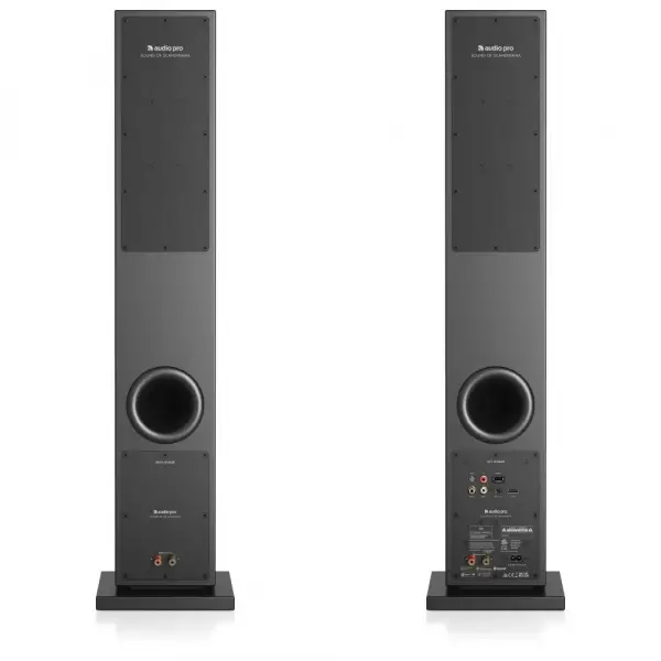 Audio Pro A38 Siyah Aktif Kule Tipi Multiroom Akıllı Ev Hoparlör Seti(Çift)