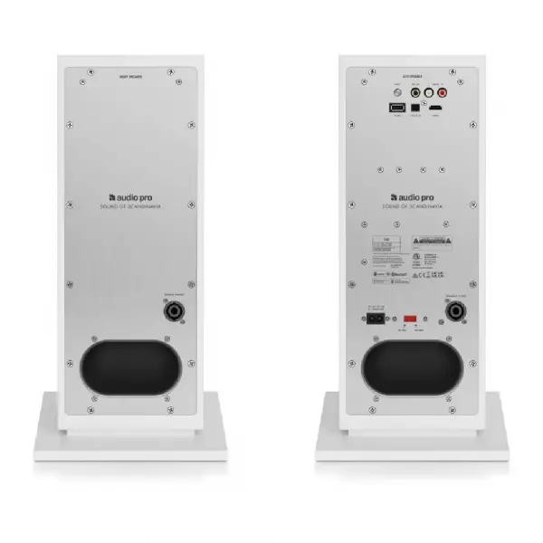 Audio Pro A48 Beyaz Aktif Kule Tipi Akıllı Ev Hoparlör Seti (Çift)