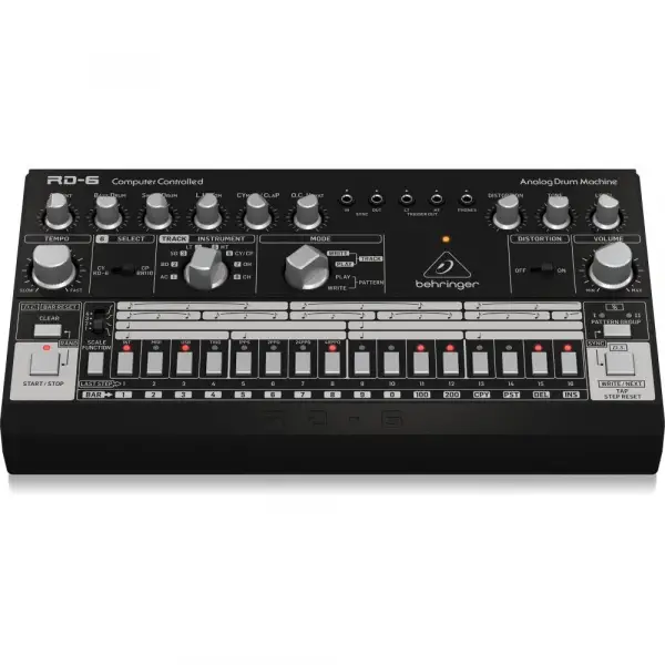 Behringer RD-6-BK RHYTHM DESIGNER Analog Davul Makinesi (Siyah)