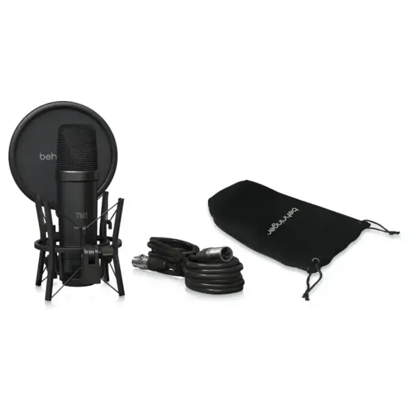 Behringer TM1 DARK EDITION Stüdyo Mikrofonu (Aksesuar Seti Dahil)