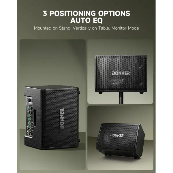 Donner MT-1 8 inç Şarjlı Mobil Hoparlör, Bluetooth 160W