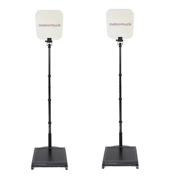 Fortinge PROC15-D-HB Çift 15 inç Konferans Prompter - Çiftli Set, Parlaklık 1000 cd/m²