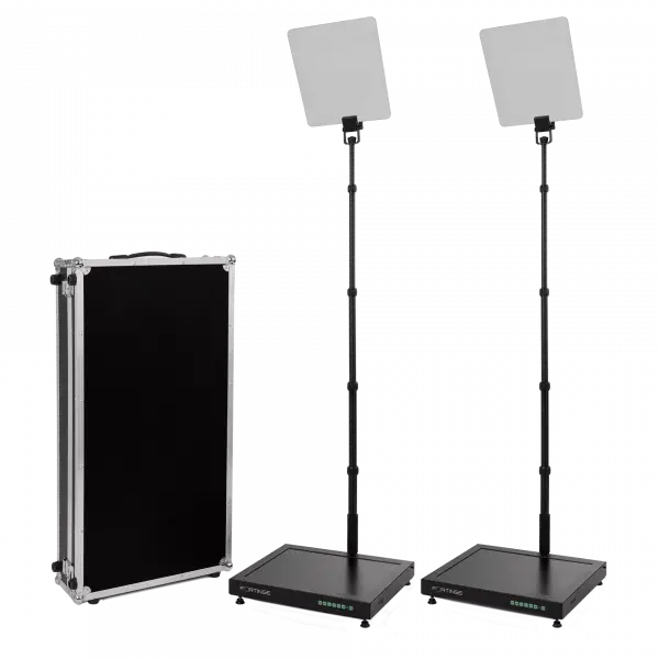 Fortinge PROC19-D-HB Çift 19 Konferans Prompter - Çiftli Set, 1000 cd/m² parlaklık