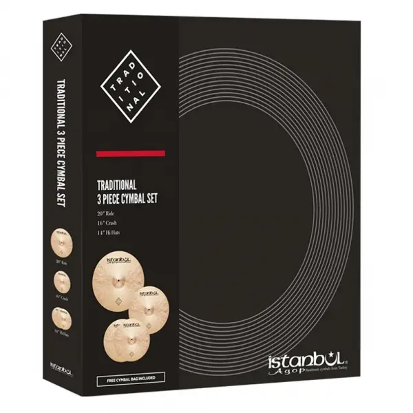İSTANBUL AGOP ITRS - Traditional 3lü Zil Seti (14/16/20)