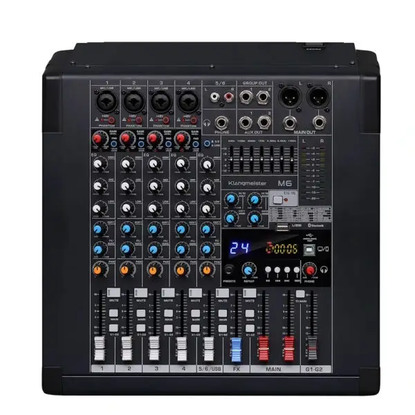 K.Meister M-6FX 6-kanal Dec Mikser, BT/USB/REC