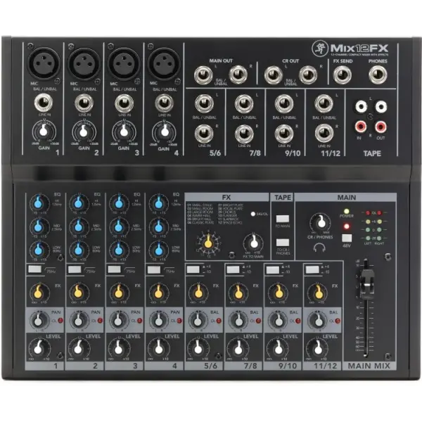 Mackie MIX12FX 8 Kanal Efektli Ses Mikseri