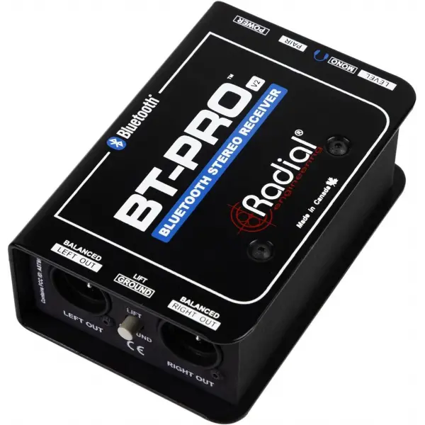 Radial BT-Pro V2 2-Kanal Aktif Di-Box ve Bluetooth Receiver