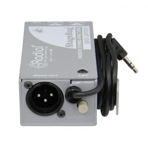 Radial SB-5 StageBug Compact Passive Stereo Di-Box For Laptops & Mobile Devices