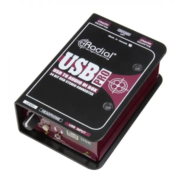Radial USB-Pro Di-box for Stereo USB Laptop