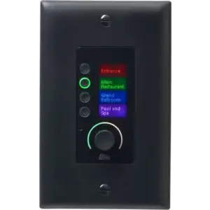 BSS EC-4BV-BLK-EU Ethernet Controller with 4 Buttons and Volume (Black - EU)