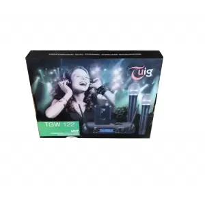 Tuig TGW-122 Çift Yaka Kablosuz Mikrofon Seti