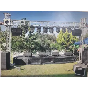 Ön Truss 40x40 Kare Trusslu Tower Sepetli Model, 5,5-metre Yükseklik, 12-metre Genişlik