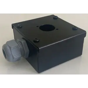 Caymon BKT2081 Sıva Üstü Mikrofon Prizi, Komple Metal, Elektrostatik Boyalı, 80x80 mm