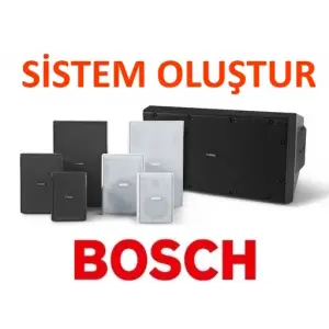 BOSCH SET Arka Plan Müziği için Ses Sistemini kendin oluştur (100V Hat Trafolu )