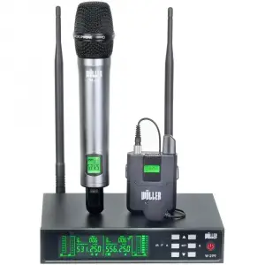 Wöller W-299EY EL + Yaka UHF Kablosuz Mikrofon Seti 2x99 Kanal