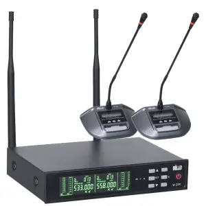 Wöller W-299KK Çift Kürsü Kablosuz Mikrofon Seti 2x99 Kanal