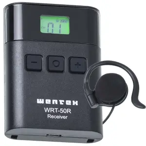 WERTEX WRT-50R Receiver , Dinleyici ünitesi ve Kulaklığı